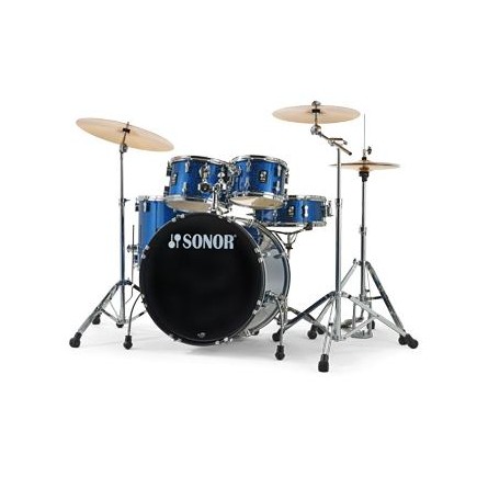 SONOR Drumset, AQX Stage Set, BOS, Blue Ocean Sparkle